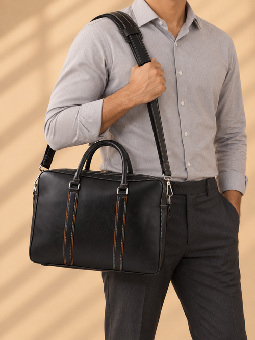 Apex Black Laptop & Office Bag